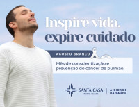 Inspire vida, expire cuidado: Santa Casa incentiva preven&ccedil;&atilde;o e rastreamento do c&acirc;ncer de pulm&atilde;o
